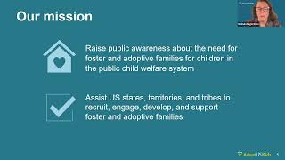 Webinar Empowering professionals Leveraging AdoptUSKids services for impact