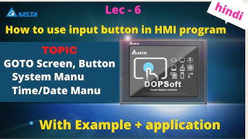 how to create goto button in hmi | go to sceen in hmi | date time setting in hmi | system manu |