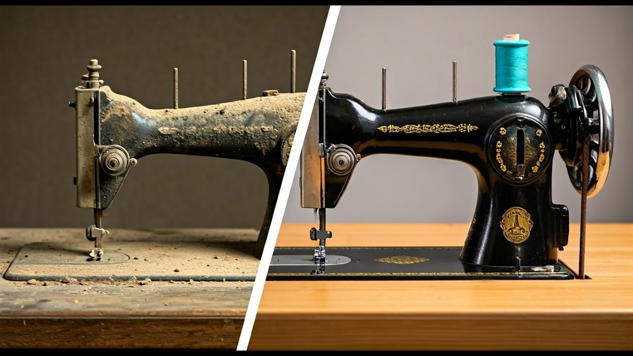 Vintage Sewing Machine Restoration with a Modern Twist