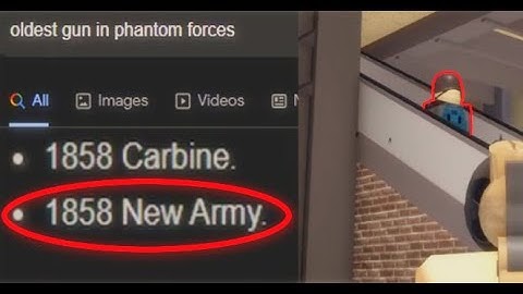 POV: You use the oldest gun in phantom forces