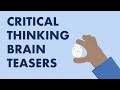 Critical Thinking and Brainteasers Quiz