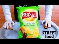 آكلات الشوارع حول العالم - ايس كريم على الصاج بشبس ليز الحجم العائلي- LAY'S -Potato Chips