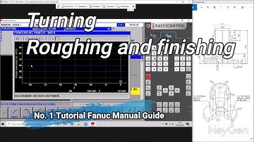 N°1 Tutorial #fanuc Manual Guide #cnc  Roughing and finishing