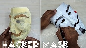 How to Make Money Heist Mask | Hacker Mask Making at Home | DIY Hacker Mask Making at Home