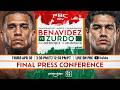 Benavidez vs. Zurdo FINAL PRESS CONFERENCE LIVE STREAM