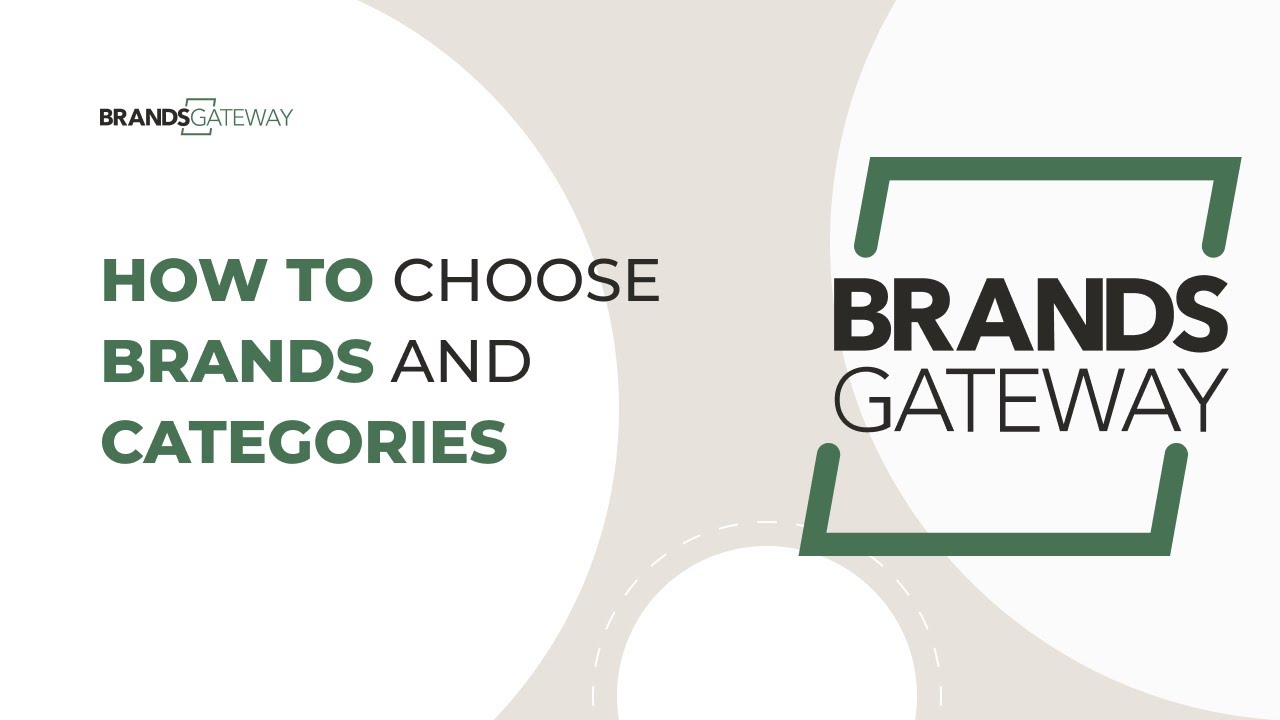 How to Choose Brands and Categories