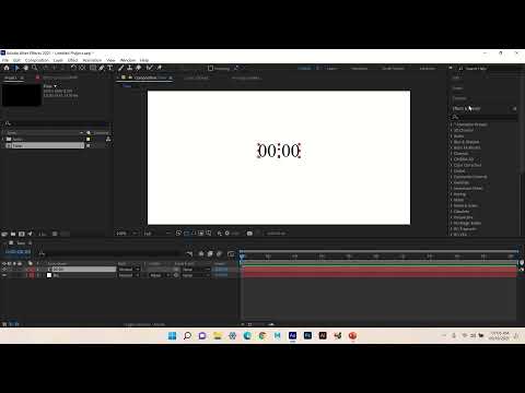 After Effects Time Code Script