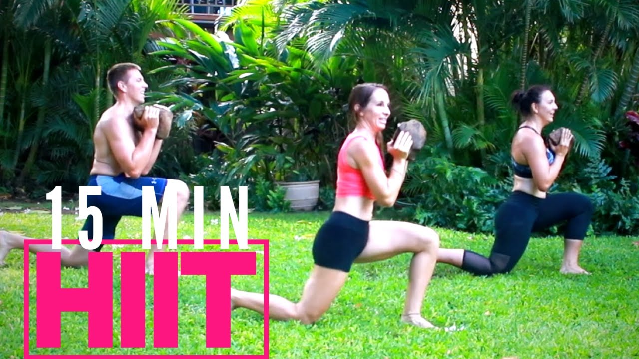 Fat Burning Full Body NO REPEAT! HIIT workout | 15 min | Weights ...