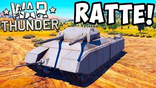 RATTE В WAR THUNDER! 1000 ТОННЫЙ ТАНК LANDKREUZER P.1000! ОБЗОР ТАНКА РАТТЕ (КРЫСА) В ВАР ТАНДЕР!