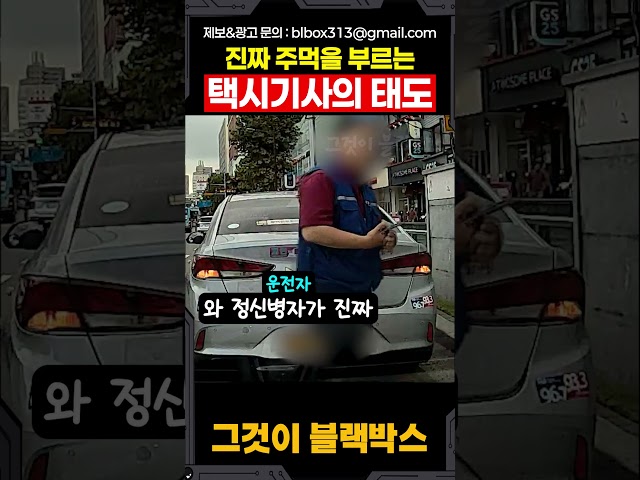 진짜 주먹을 부르는 택시기사의 태도