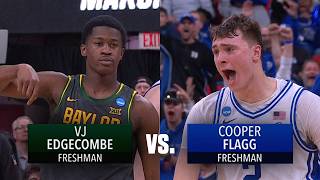 Cooper Flagg vs. VJ Edgecombe: 2025 March Madness matchup highlights