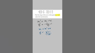 Transformations: Find Image of Curve Using Mapping Notation | Maths Methods