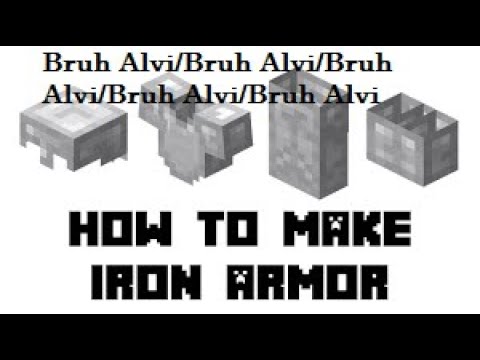How to make Iron Armor in Minecraft - YouTube