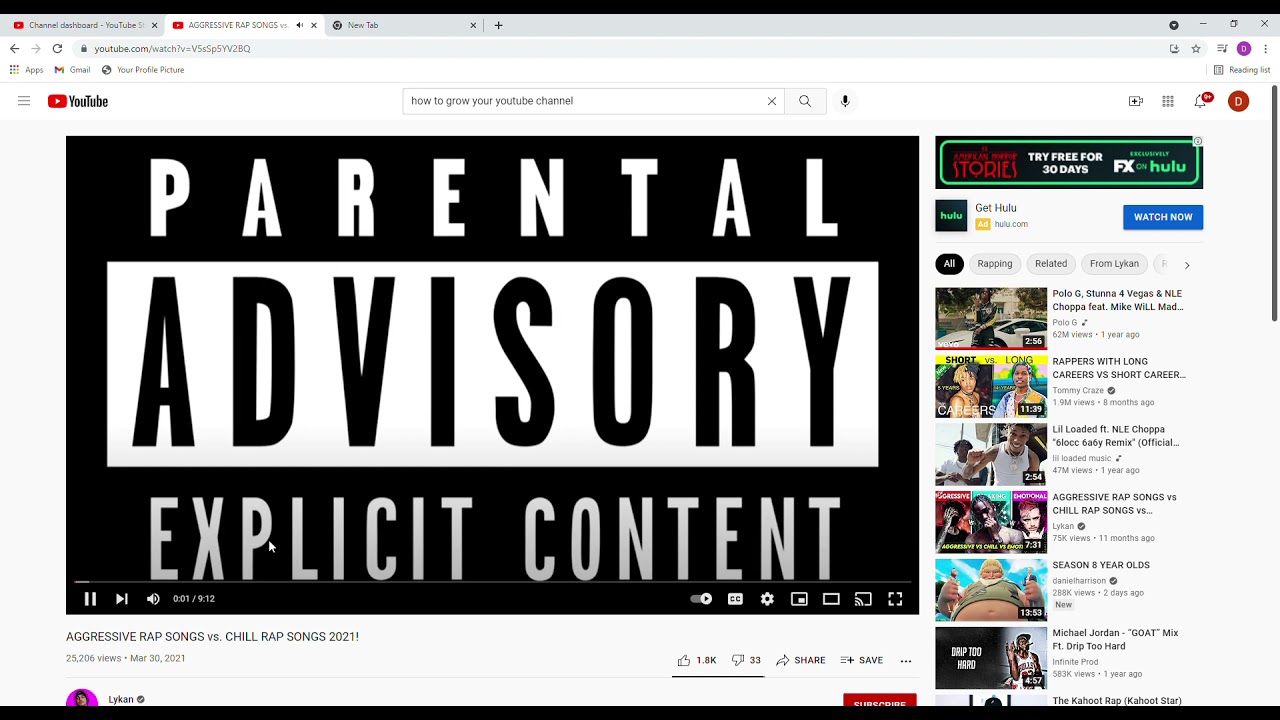 AGGRESSIVE RAP SONGS vs  CHILL RAP SONGS 2021!