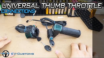 How to Connect Universal Thumb Throttle Switch and Digital LCD Wires