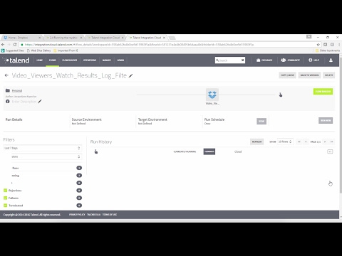 Talend Integration Cloud: Publish and Run a Job in the Cloud
