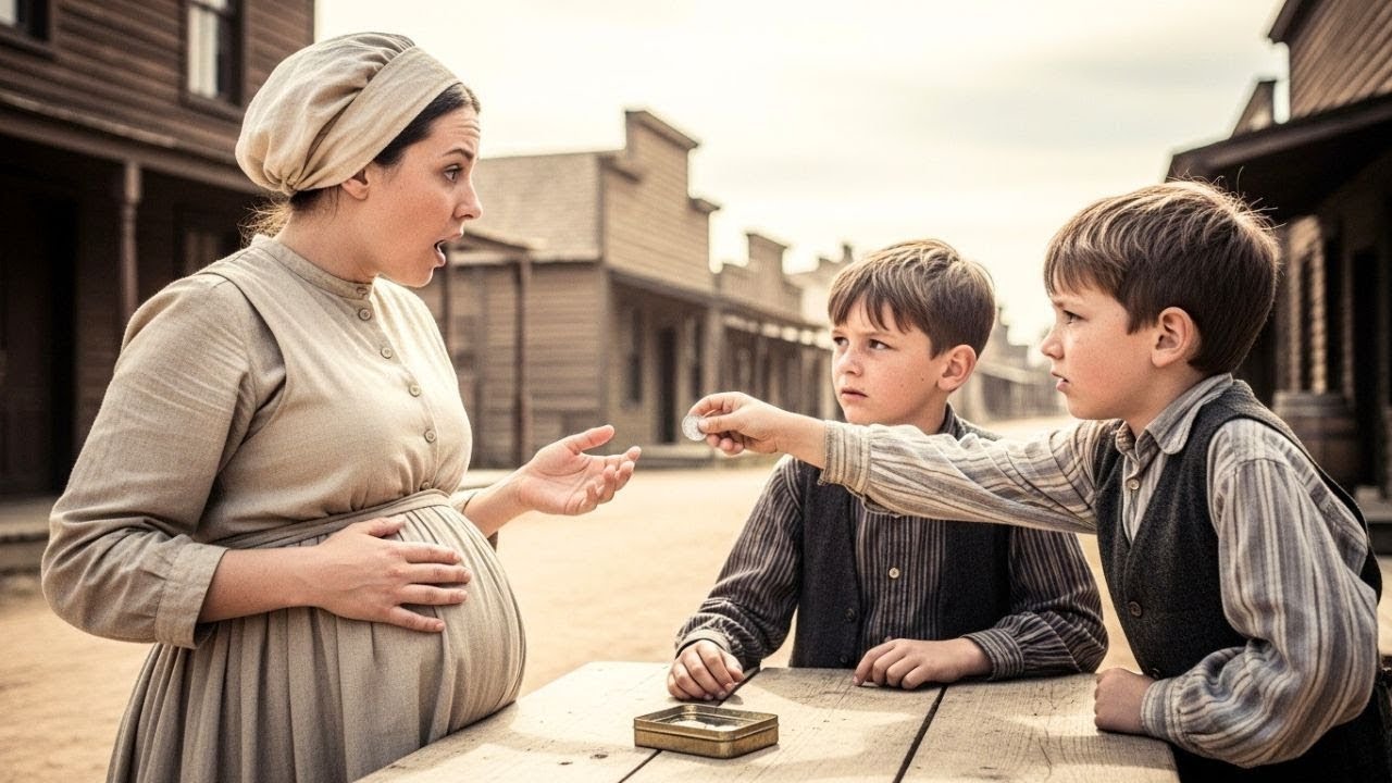 Ciężarna wdowa kupiła dwójkę sierot za 1 dolara — lecz kowbojska prawda zrujnowała jej świat