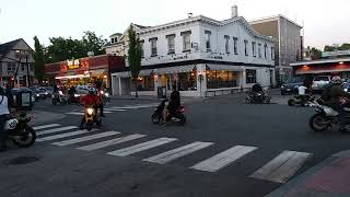Bike racing on thayer street in pvd
