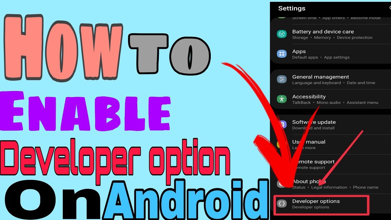 Android Ma Developer Option enable Kaise Karen | how to enable ...