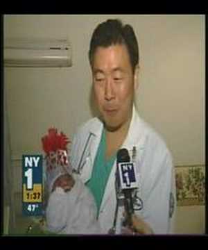 Dr David Chiang delivered the first 2008 New Year Baby
