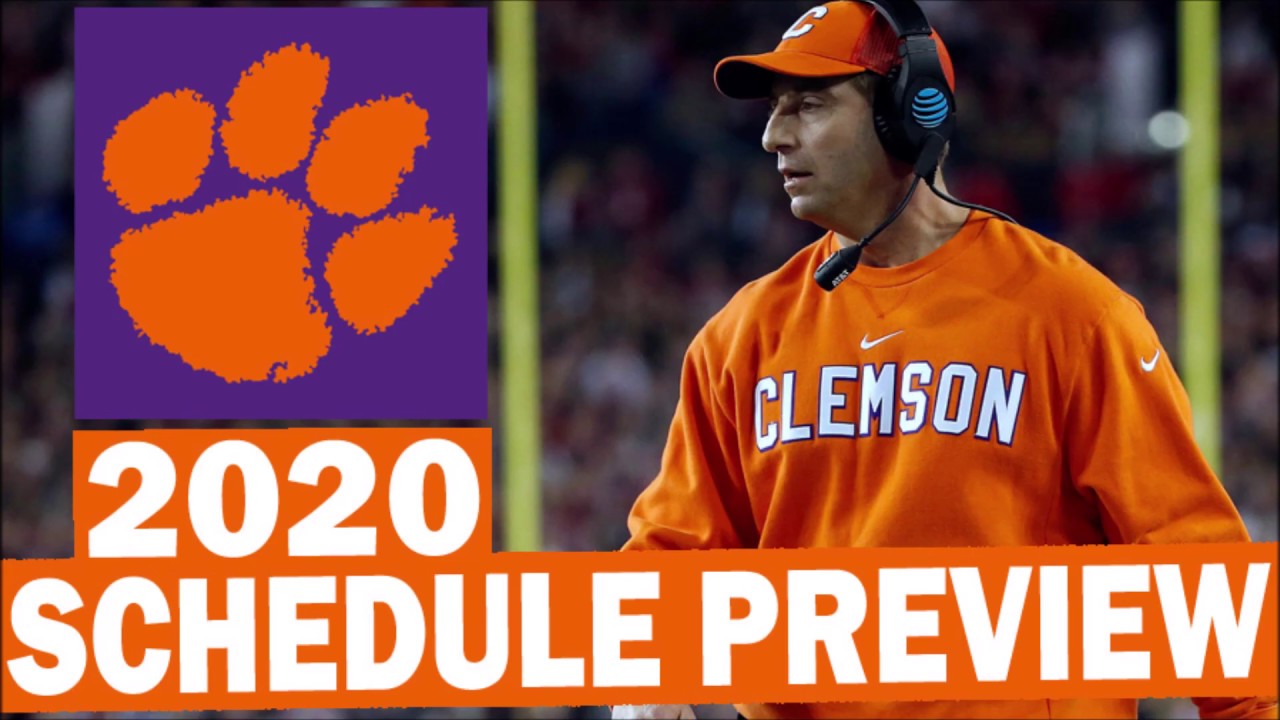 Clemson Tigers 2020 College Football Schedule Preview - YouTube