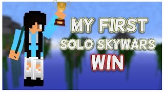 MY FIRST HYPIXEL SOLO SKYWARS WIN! ( I CAN'T BELIEVE IT )