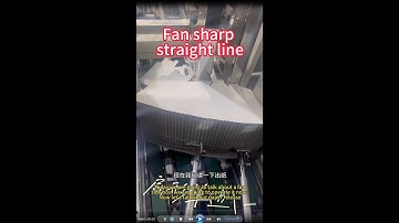 How to make Fan sharp straight line box in XS-850 folder glue machine #foldergluer