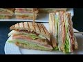 Club sandwich o sándwich club (Sándwich completo con jamón, queso y bacon)