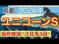 【ユニコーンステークス2026】蓮の競馬予想(最終結論)〜東京プリンセス賞注目馬3頭中3頭で馬券内独占