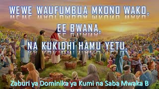 WEWE WAUFUMBUA MKONO WAKO, EE BWANA, NA KUKIDHI HAMU YETU. Zaburi ya Dominika ya 17 Mwaka B - Abedy