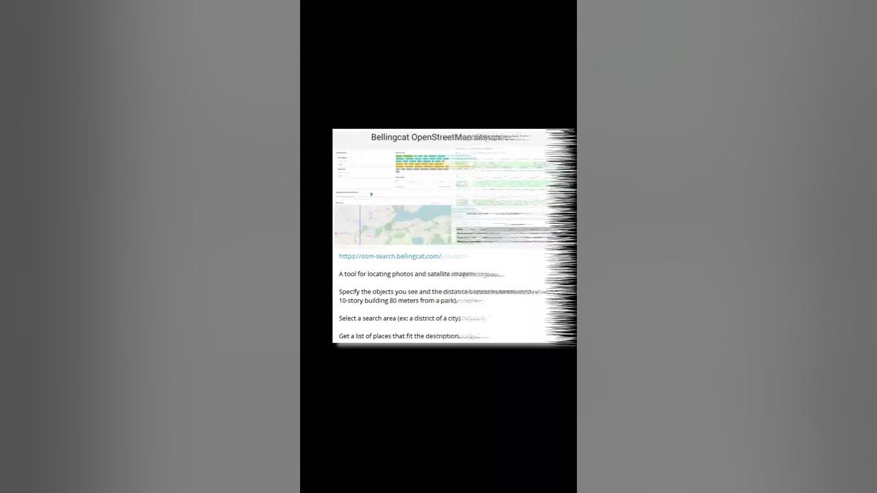 https://osm-search.bellingcat.com/ - YouTube
