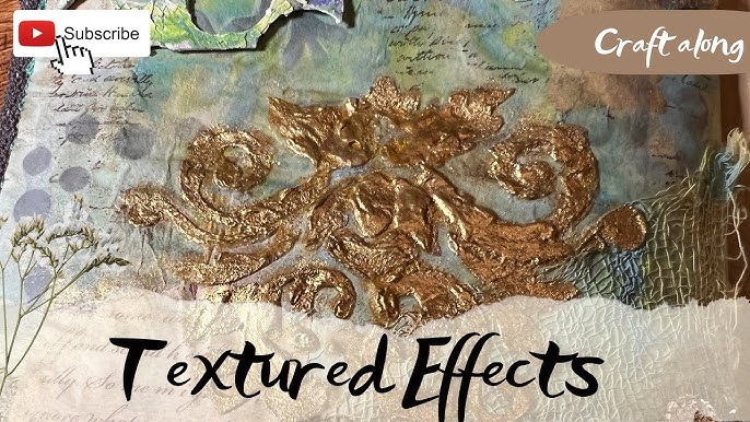 55) DIY Texture Wall Art with Modeling Paste / How to Create Your