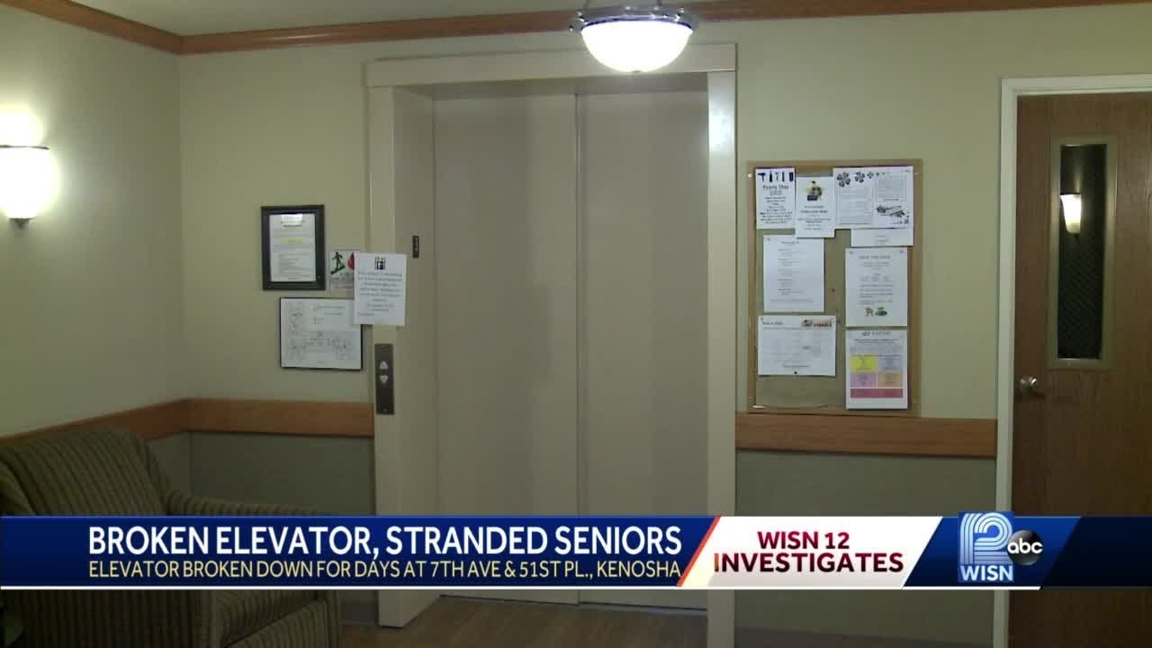 Elevator broken, residents stranded