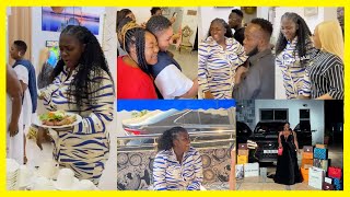 Tracey Boakye surprised on her birthday, gets a brand new car; Diamond Appiah, Akwaboah, Xandy