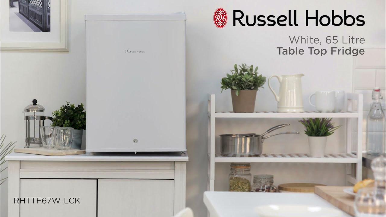 Russell Hobbs RHTTF67W 65 Litre Table Top Mini Fridge with Lock YouTube