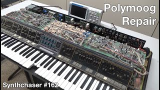 Moog Polymoog Repair  Dead/Incorrect Sounding Keys  Synthchaser #162
