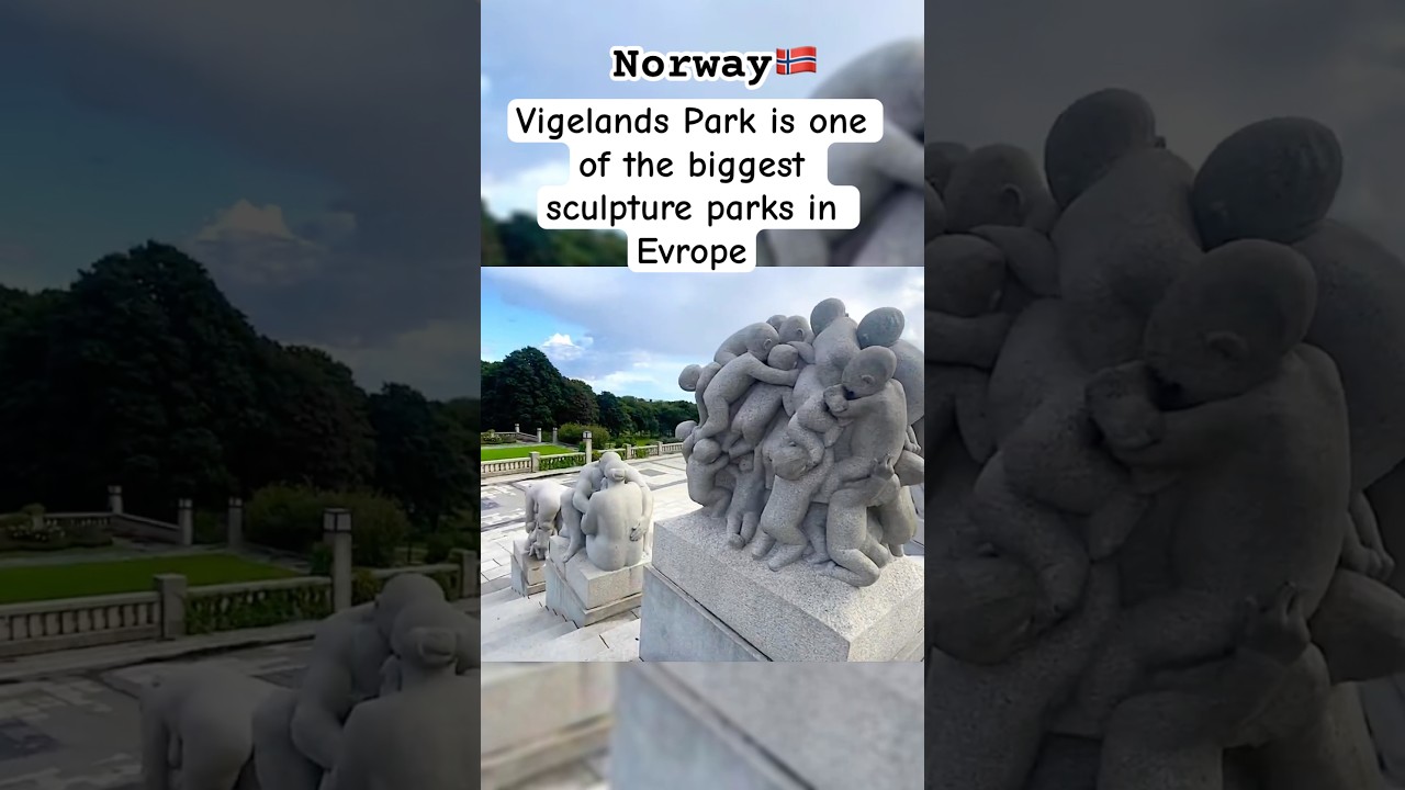 Norway🇳🇴/ Vigelands Park is one of the biggest sculpture parks in Evrope 