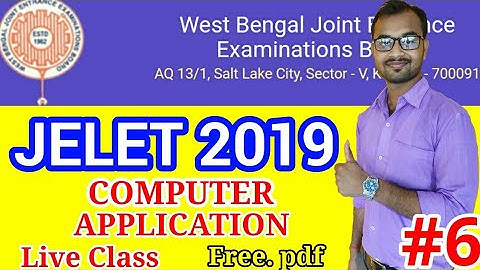JELET 2019- COMPUTER (2) / jelet preparation/Live Class