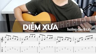 Video thumbnail of "Hướng dẫn DIỄM XƯA (GUITAR SOLO)(Có TAB)"