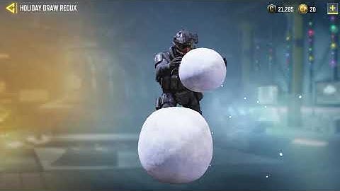 Build a Snowman emote call of duty mobile | COD Mobile emote