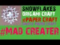easy and simple paper craft note book paper use making a simple snowflakes