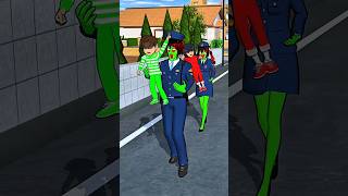 Polisi vs Hantu-Hantu… Akhirnya Jadi Horor! 😱👻 #sakuraschoolsimulator #shortvideo #sakura #viral