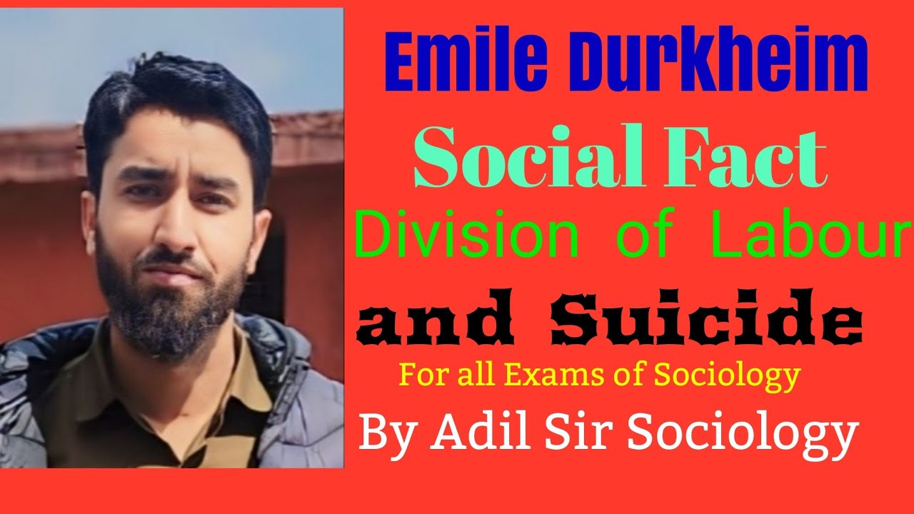 Emile Durkheim. Social Fact, Division of Labour and Suicide. - YouTube