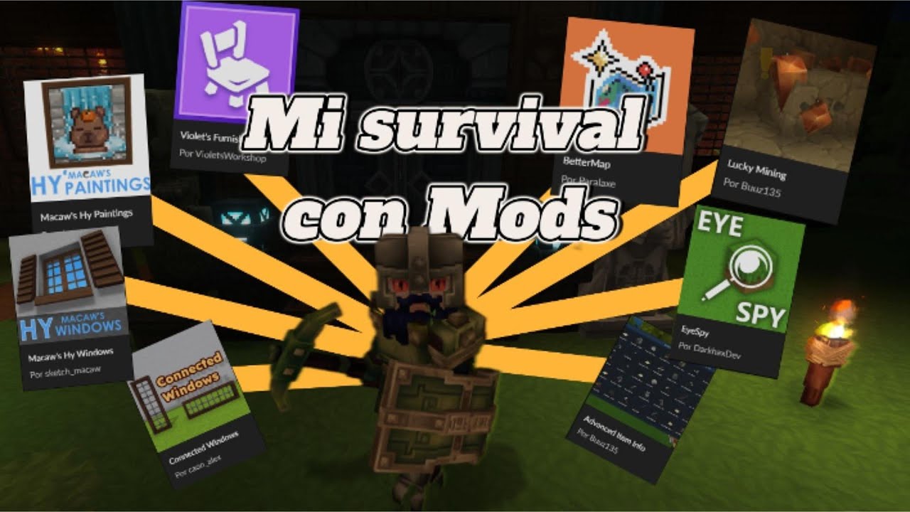 🎮 Los MODS que Uso en Mi Mundo SURVIVAL de Hytale | Imprescindibles