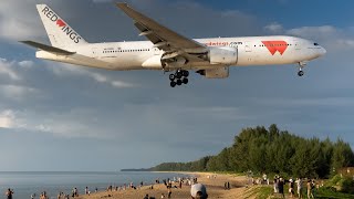 25 Minutes LOW LANDINGS  AMAZING PHUKET Plane Spotting (HKT/VTSP)