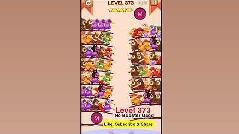 #bird #sort 2 #color #puzzle #level 373 #birdsort #colour #gaming #viral #trending #shorts #solution