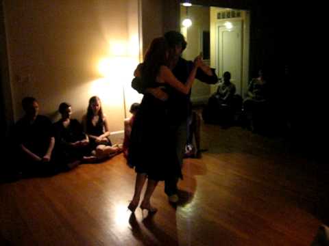 Eric Lindgren and Rebecca Smith perform in Lawrence, Kansas.
