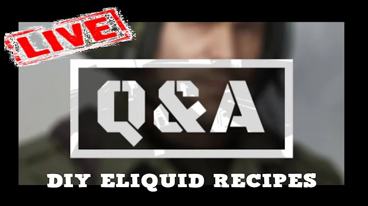 Viewer Q&A #2 | PGVG Ratios, 1 Flavor Recipes,Smooth and steeping DIY Eliquid Recipes