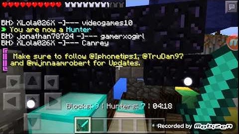 Minecraft Pe Mini game Block hunt