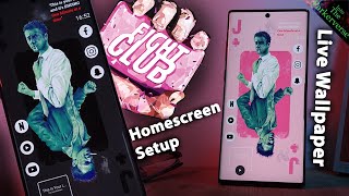 Fight Club - Tyler Durden - Live Wallpaper & Homescreen Setup - Customize LIKE A PRO - EP43 screenshot 2
